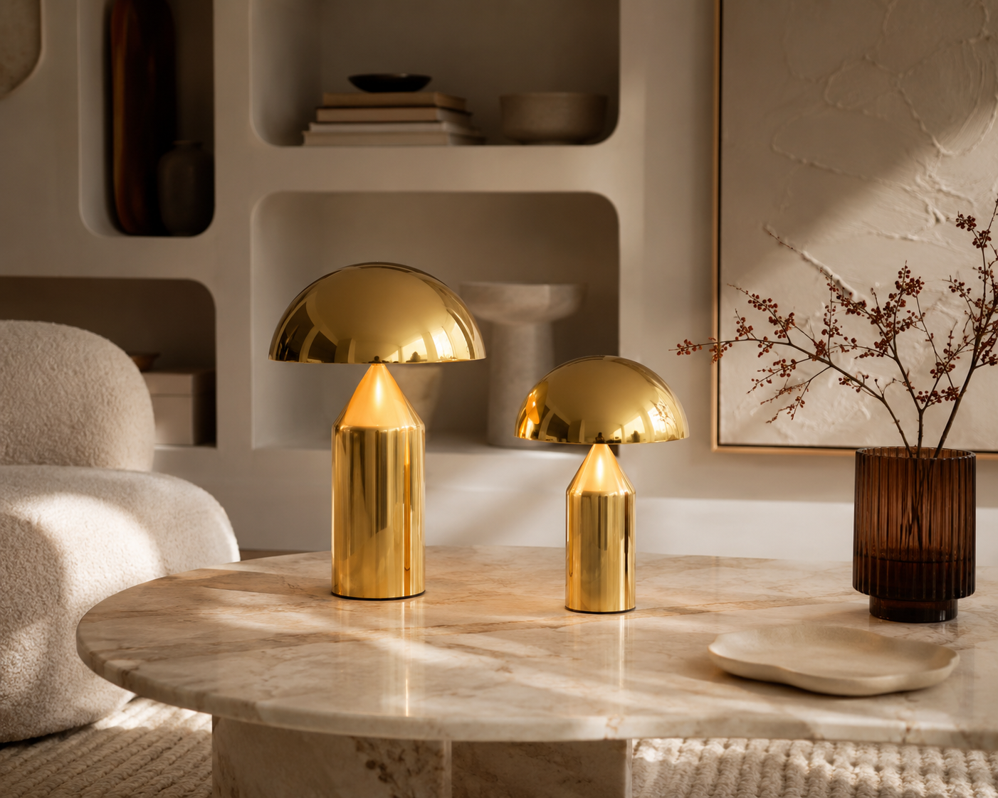 Lampe Champignon Vintage Métal | CAMPI