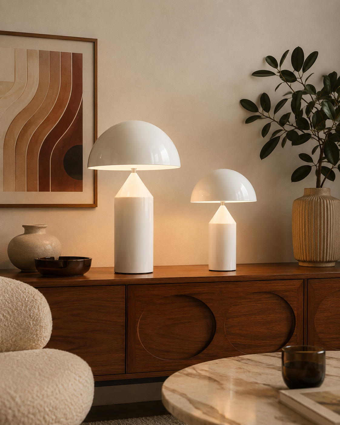 Lampe Champignon Vintage Métal | CAMPI