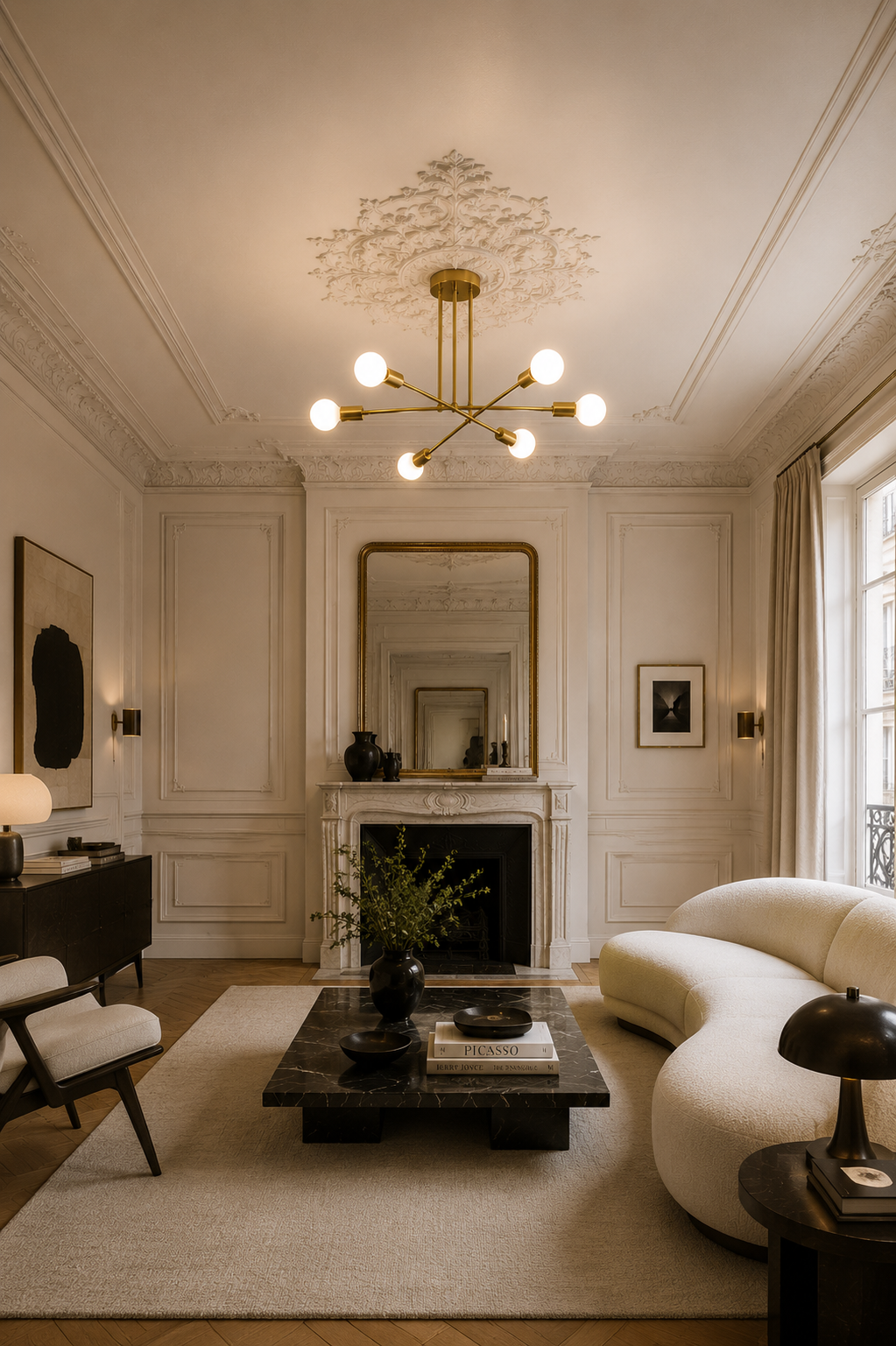 Plafonnier Design Dorée Led | MINGO