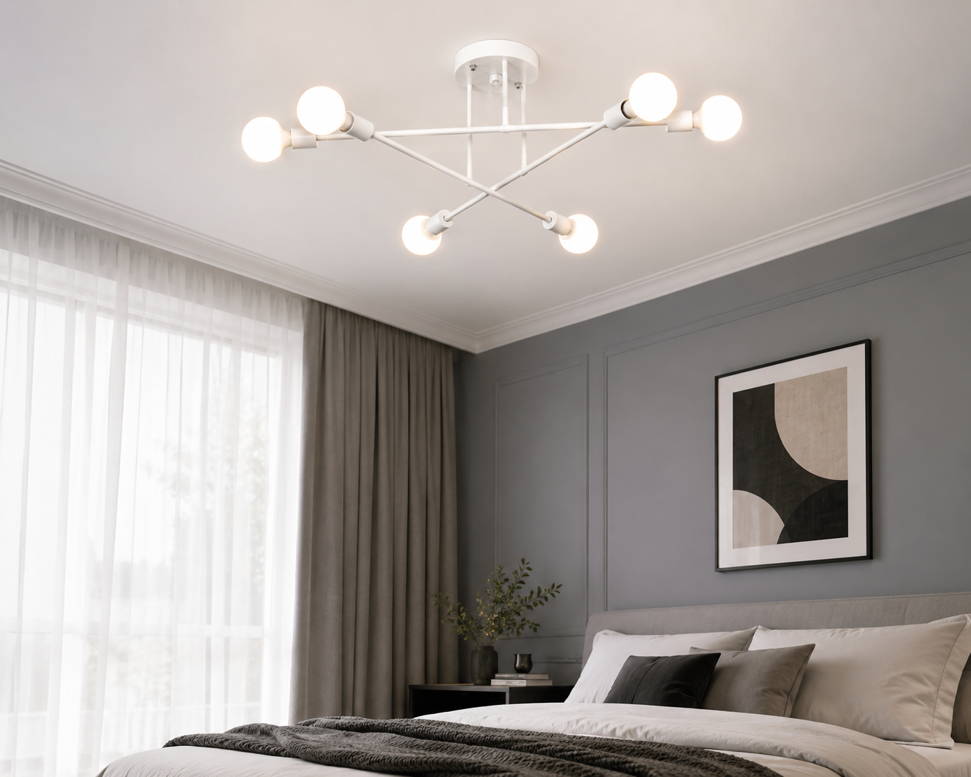 Plafonnier Design Dorée Led | MINGO