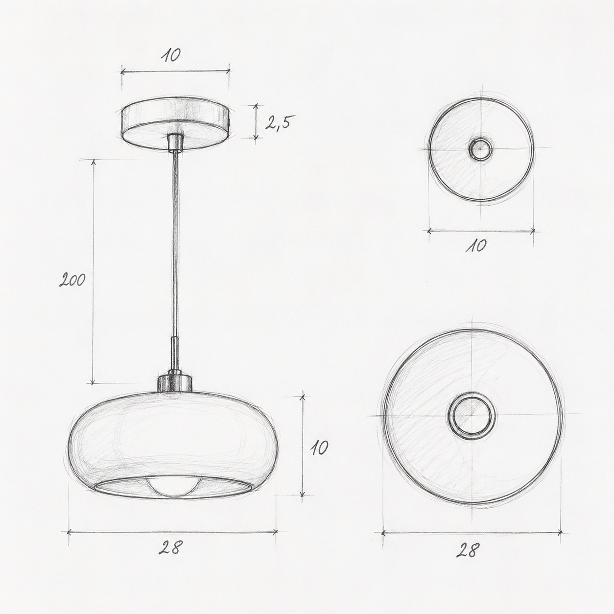 Suspension en Verre Vintage | VITAA