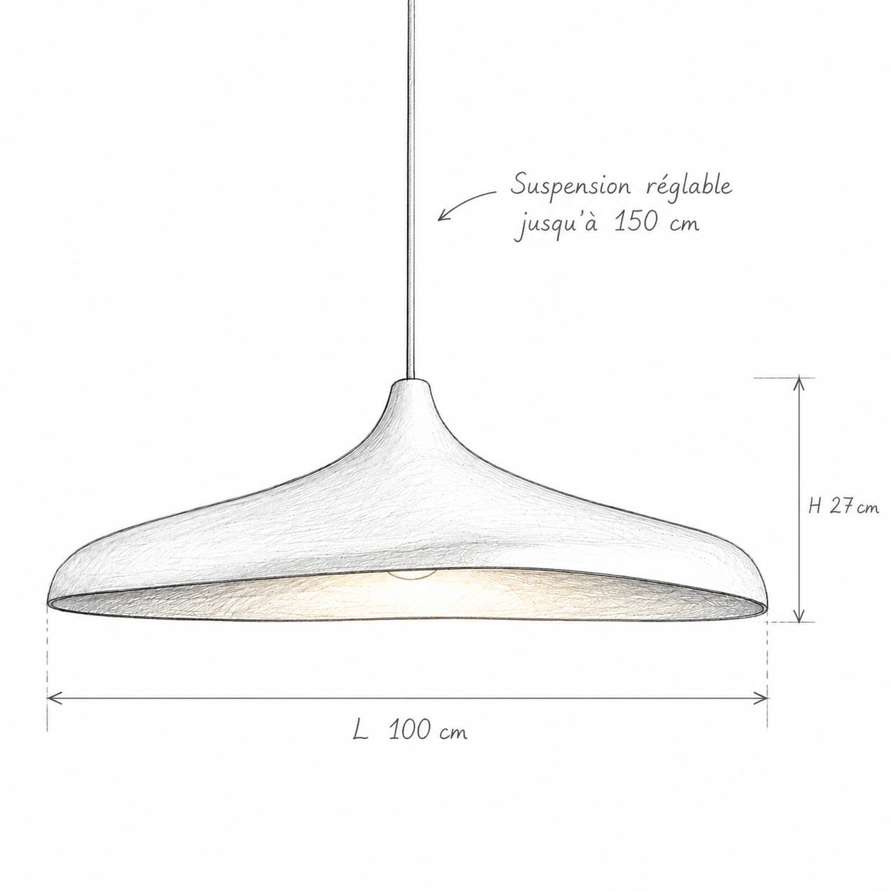 Suspension Luminaire Wabi-Sabi Organique | WASA